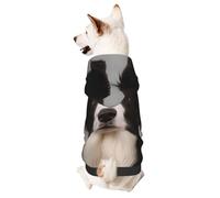 Dog Hoodie Warm Dog Sweater Shirt Dogs Clothes for Small Pet Winter Coat Border Collie Pet Sweatshirt with Hat Puppy Pullover Jacket X-Large