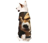 Dog Hoodie Warm Dog Sweater Shirt Dogs Clothes for Small Pet Winter Coat Cute Beagle Pet Sweatshirt with Hat Puppy Pullover Jacket X-Large