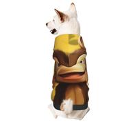 Dog Hoodie Warm Dog Sweater Shirt Dogs Clothes for Small Pet Winter Coat Cute Funny Animal Monkey Banana Pet Sweatshirt with Hat Puppy Pullover Jacket XX-Large