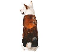 Dog Hoodie Warm Dog Sweater Shirt Dogs Clothes for Small Pet Winter Coat Flowers in The Sunset Pet Sweatshirt with Hat Puppy Pullover Jacket XX-Large