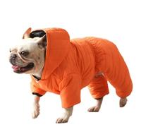 Dog Hoodie Winter Coat - Warm Full Body Snowsuit for French Bulldogs, Pugs, Boston Terriers, Pitbulls, Corgis - Cold Weather Clothes for Boys and Girls Dogs