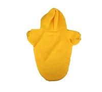 Dog Hoodies Clothes Fit Fit For Small Larger Dogs Soft Warm Pet Clothing Chihuahua Bulldog Costume Coat Classic Pet Outfit Accessories(6-Yellow,XS)