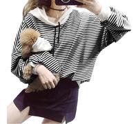 Dog Hoodies for Small Medium Large Dogs,Matching Dog and Owner Clothes Separately Sold, Striped Dog Shirts,Boy Girl Cat Dog Birthday Christmas Outfits (for Pets, S - Chest 13.3")