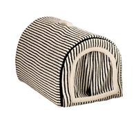 Dog House, Bed, Pet Tent, 2 Ways to Use, Washable, Portable, Reusable, for Kittens And Small And Medium Dogs, Black White S