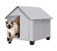 Dog House Bed Weatherproof Folding Elevated Puppy Cave | Winter Warm Cat Nest for Outdoor Backyard Patio Home Cold Weather Camping Napping Relaxation