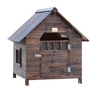 Dog House Cat House Pet House With Window And Door Waterproof Dog Houses For Large Dogs Medium Dogs Small Dogs Ventilate Pet Kennel Indoor Outdoor Use Pet Dog House With Door (Size