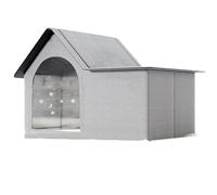 Dog House For Indoor Or Outside, Weatherproof Stray Cat Shelter, Door Curtain,Zipper Design(Standard,M)