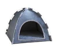 Dog House Indoor - Cloth 52cmx52cm | Padded Warm Soft Plush Cave | Portable Foldable Enclosed Dog Bed - For Home Pet Cats Kittens Rabbits Puppies Winter Sleeping