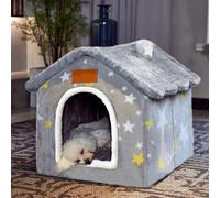 Dog House Indoor, Foldable Dog House Kennel Bed Mat with Cushion for Small Medium Large Dogs Cats, Winter Warm Cat Nest Puppy Cave Sofa Pet Products (Large)