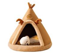 Dog House INDOOR Foldable Pet Friendly Winter Yurt | Warm Bed with Portable Cave Shelter for Puppy Cats Kittens Small Pets, com