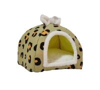 Dog House Indoor, Foldable Soft Kennel Bed Warm Cat Nest Puppy Cave with Cushion for Small Medium Large Dogs Cats,A-28 * 28 * 26cm