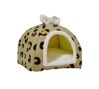 Dog House Indoor, Foldable Soft Kennel Bed Warm Cat Nest Puppy Cave with Cushion for Small Medium Large Dogs Cats,A-35 * 35 * 32cm