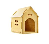 Dog House Indoor for Small Dogs or Cats, Cozy Wooden Design, Small Indoor Bed House, with Air Vents and Elevated Floor Warm Dog Cave,B,51 * 40 * 52cm