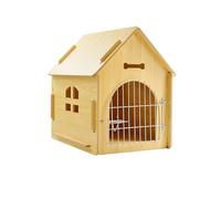 Dog House Indoor for Small Dogs or Cats, Cozy Wooden Design, Small Indoor Bed House, with Air Vents and Elevated Floor Warm Dog Cave,A,51 * 40 * 52cm