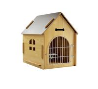 Dog House Indoor for Small Dogs or Cats, Cozy Wooden Design, Small Indoor Bed House, with Air Vents and Elevated Floor Warm Dog Cave,D,40 * 39 * 45cm