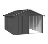 Dog House Kennel Anthracite/Grey 116.5x103x81.5 cm/116.5x153x81.5 cm vidaXL
