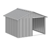 Dog House Kennel Anthracite/Grey 116.5x103x81.5 cm/116.5x153x81.5 cm vidaXL