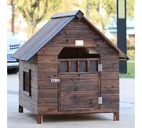 Dog House Outdoor - Wooden Dog Cage Dog Kennel Weatherproof Breathable Dog Crate Easy Assemble - for Small & Medium & Large Dogs Cat