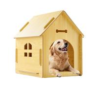 Dog House | Wooden Dog House | Detachable Pet Shelter | Dog Kennel Outdoor | Dog Kennel | Dog Hutch Retreat House Outdoor Cats Rainproof House For Terrace Patio Yard