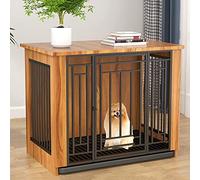 Dog Houses Heavy Duty Indoor Pet Cage Crate, Modern Dog House With Slide Tray, Furniture Pet Crate Side Table Puppy Play Pen For Indoors