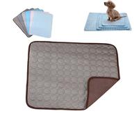 Dog Hub Cooling Mat,cooling Mat for Dogs,ice Silk Cooling Mat for Dogs,Self-Cooling Pet Mat, Washable Portable Coolings Pad for Dogs Cats, Extra Large Self-Cooling Pad for Pets (brown,150cm*100cm)