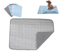 Dog Hub Cooling Mat,cooling Mat for Dogs,ice Silk Cooling Mat for Dogs,Self-Cooling Pet Mat, Washable Portable Coolings Pad for Dogs Cats, Extra Large Self-Cooling Pad for Pets (light gray,100*70cm)