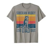 Dog Husky Dad - Vintage Siberian Husky Dad T-Shirt