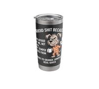 Dog I Avoid Stuff Because I'm Afraid of me Stainless Steel Insulated Tumbler