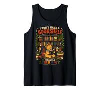 Dog I Have A Library Book Lover Reading Art Funny Tank Top