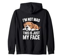 Dog I'm Not Mad This Is Just My Face Zip Hoodie