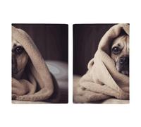 Dog in A Blanket Passport Holder, ID Card Protector Case Passport Holder with Slot Passports Travel Wallet Document Cover for Women And Men