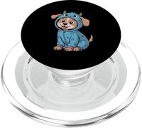 Dog in a Monster Pajama Cute Cartoon Puppy PopSockets PopGrip for MagSafe