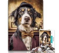 Dog in A Suit Puzzles for Adults Teens 1000 Pieces,Help The Brain Exercise Addictive Toys to Cultivate Patience Great Gift (75x50cm)