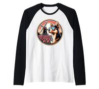 Dog in Dutch Tulip Field! Cute Bollenstr nd Amsterdam Raglan Baseball Tee