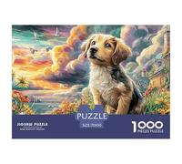 Dog in GardenDynamic 1000-Piece Jigsaw Puzzles for Adults A Treasury of Challenging Puzzle Games for Women And Men - An Excellent Shared Hobby for Adults And Kids Age 12 Years And Up 70x50cm/1000pcs