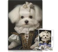 Dog in Renaissance Dress 1000 Piece Jigsaws Learning Game for Skill Practice Thoughtful Gift for Happy Moments Size 50x75cm