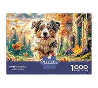 Dog in Sink Jigsaws Suitable for Decompression And Wall Decor 1000 Piece Puzzle in Vibrant Sunset Sky Challenge Toy Gifts for Adults And Kids 38x26cm/1000pcs