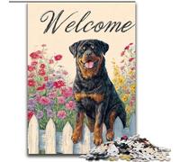 Dog in The Garden Puzzles 1000 Pieces for Adults, Staycation Kill Time Birthday Present, Gifts, Wall Art for 14+ (50x75cm)