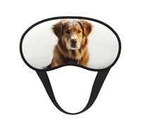 Dog in The Snow Sleep Mask for Side Sleeper Soft Breathable Sleeping Eye Mask Blackout Silk Eye Sleep Shade Cover with Elastic Strap Night Blindfold for Women Men Travel Nap