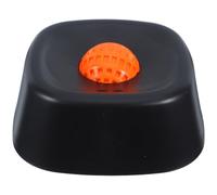 Dog Interactive Slow Feeder Lick Bowl for Liquid Treats with Ball | Sphere Shaped Plastic, Curved Base and Wide Mouth, Leak Proof Lid, for Car Rides and Outings