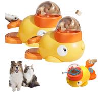 Dog Interactive Treat Dispenser Toy, 2-in-1 Interactive Dog Puzzle Toy, Duck Food Dispenser - Duck Food interaction Pet Toys for Dogs and Cats (2Pcs)