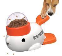 Dog Interactive Treat Dispenser Toy, Food Puzzle Slow Feeder, Suitable for Small & Medium Pets, Reduces Bloating Anti-Gulping for Fun Mealtime (Dispenser White)