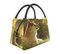 dog is thinking Insulated Lunch Bag for Women-Large Capacity,Leak-Proof & Easy to Clean for Work, Picnics, and Travel