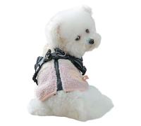 Dog Jacket - Fleece Lined Pet Clothes with Harness - Back Opening Puppy Jacket - for Small Medium Pets Autumn Outdoor Sports Walking Hiking