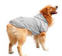 Dog Jacket | Self Adhesive Pet Hoodie with Pocket - Trendy Dog Clothes, Cosy Dog Accessories for Puppies, Walks, Exercise