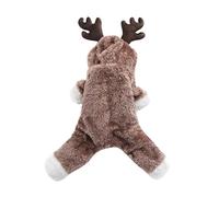 Dog Jacket with Leash Ring Cute Small Cat Dog Christmas Clothes Dog Pet Dress Medium-Sized Up Day Pet Pet Clothes Dog Girl Clothes Christmas for Large Dogs (Khaki, XXL)