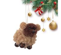 Dog Jewellery for the Christmas Tree, Christmas Tree Decoration, Felt Animal Decoration, Cute Christmas Tree Pendants, Creative Holiday Ornaments for Car Interiors