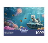 Dog Jigsaw 1000 Pieces for Adults - The Ultimate Funny Jigsaw Puzzles for Adults Experience - Featuring Exclusive Dog Art from Happily Jigsaw Puzzles - A Must-Have Dog Puzzle 38x26cm/1000pcs