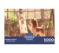 Dog Jigsaw 1000 Pieces for Adults - The Ultimate Funny Jigsaw Puzzles for Adults Experience - Featuring Exclusive Dog Art from Happily Jigsaw Puzzles - A Must-Have Dog Puzzle 38x26cm/1000pcs