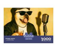 Dog Jigsaw Puzzle 1000 Pieces Adults Teens Gift Box Decorative Cute Pet Smooth Cut Fun Play 70x50cm/1000pcs